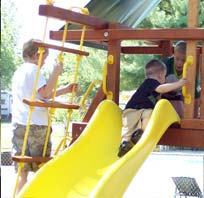 Wagon Wheel Campground Pool Playground